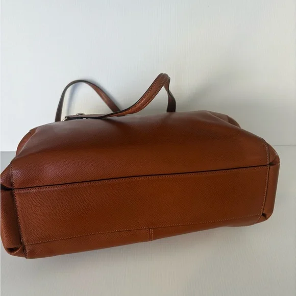 Coach | Christie Crossgrain Leather Satchel shoulder bag Saddle EUC - Picture 11 of 14